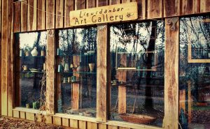 Liquidambar Art Gallery at Sequatchie Valley Institute, fine art and crafts by skilled artisans, including ceramics, paintings, kaleidoscopes, electroformed mixed media sculpture, and flameworked glass