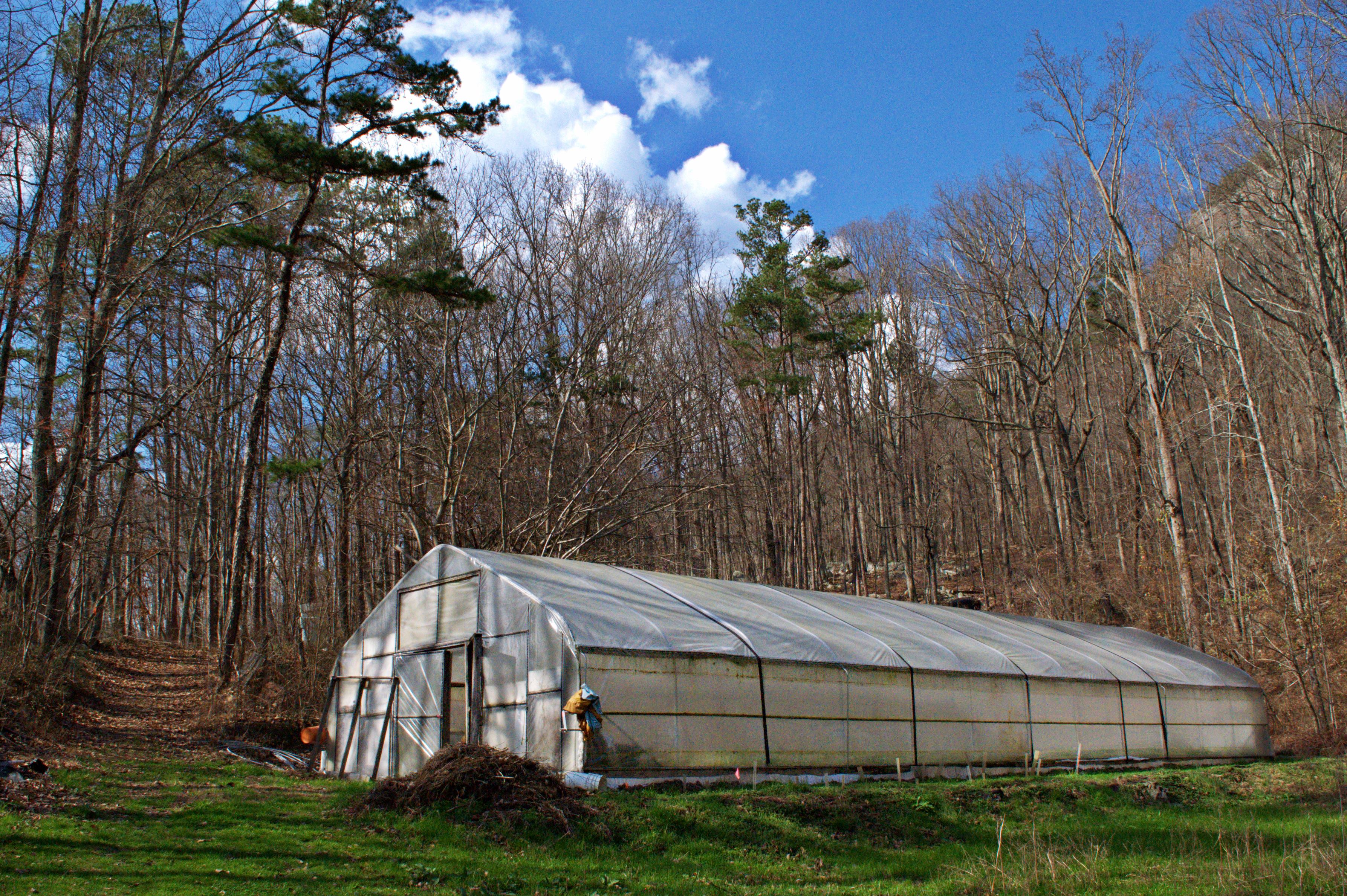 Greenhouse at Sequatchie Valley Institute Spring Planting Season Life on Nature Reserve